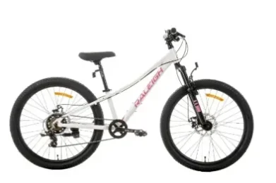 אופני הרים 24 לבן/ורוד RALEIGH 224 DISC