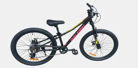 אופני הרים 24 שחור/ורוד/צהוב RALEIGH 224 DISC