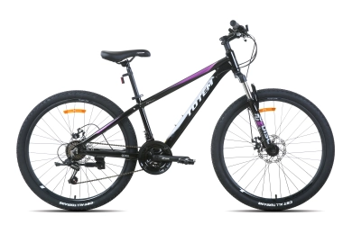 אופני הרים זנב קשיח שחור/כסף/סגול HAOKE  26X13.5