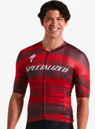 SL R TEAM JERSEY SS חולצת שרוולים קצרים לגברים בצבע שחור/אדום S